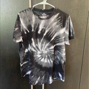 Hollister Men’s Black Tie-Dye T-shirt